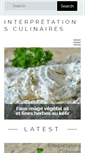 Mobile Screenshot of interpretations-culinaires.fr